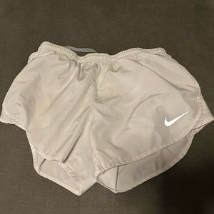 Nike white women’s athletic shorts
